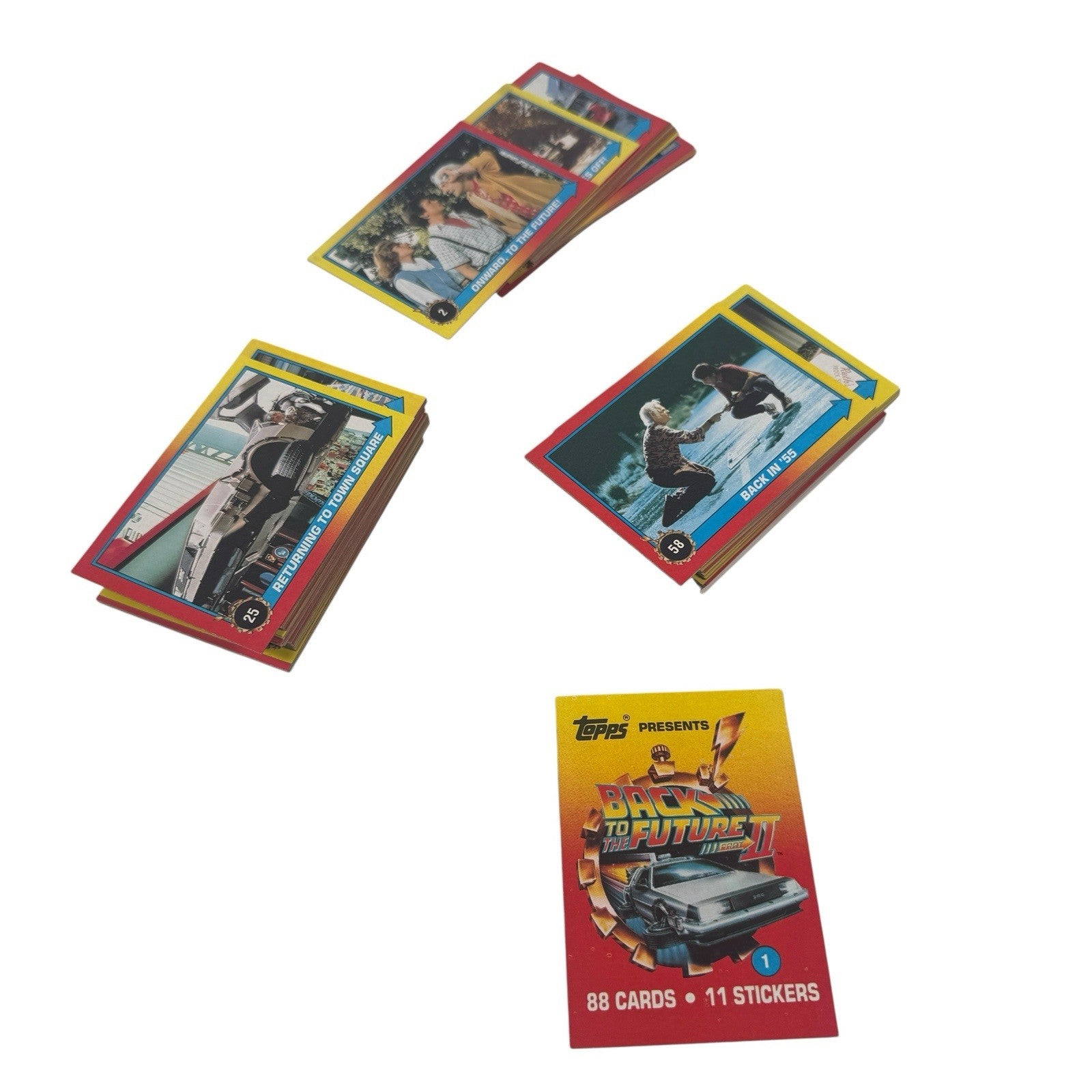 Back To The Future Part II Complete Trading Card Set 88 + 11 Stickers-Topps 1989