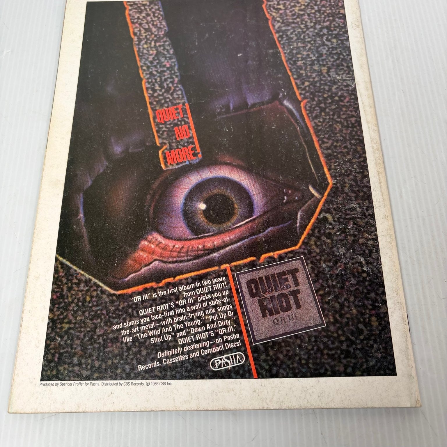 Hard Rock Magazine October 1986 Accept Johnny Lydon Bon Jovi Heavy Metal