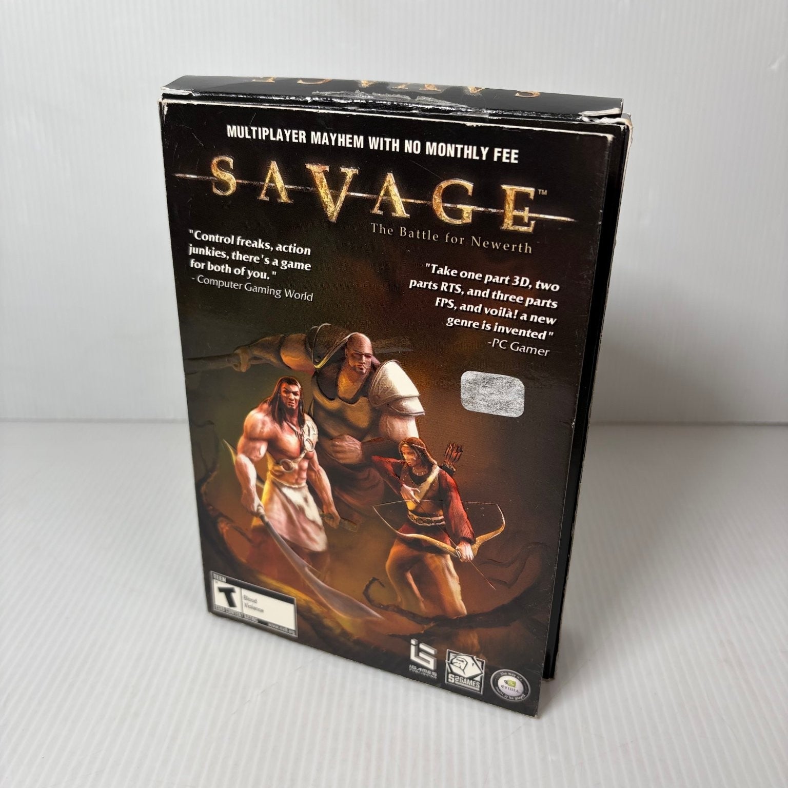 Savage: The Battle for Newerth PC CD-ROM Video Game MMO RTSS Double Gate Fold
