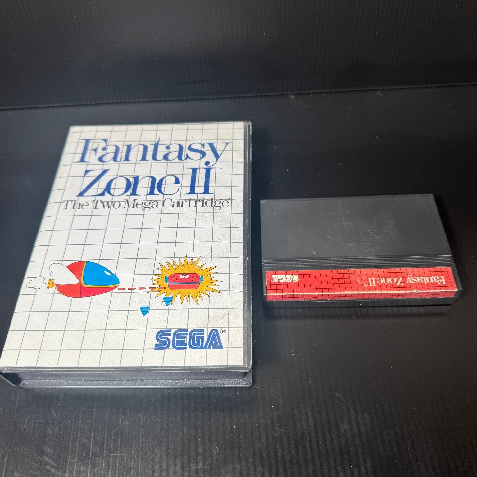 Fantasy Zone II The Two Mega Cartridge Sega Video Game In Original Box