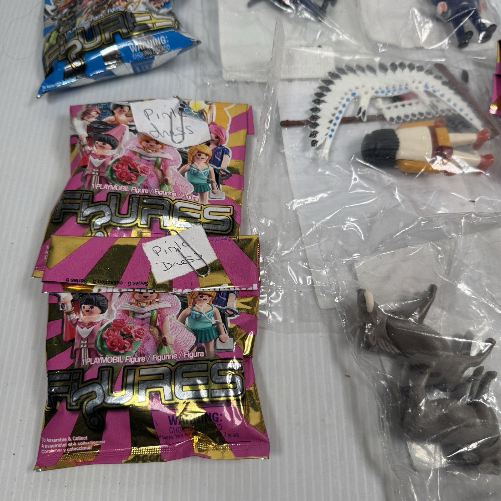 Lot Of 13 Playmobil Minifigures 4 Sealed In Bulk Bags & 9 Opened Blind Bags