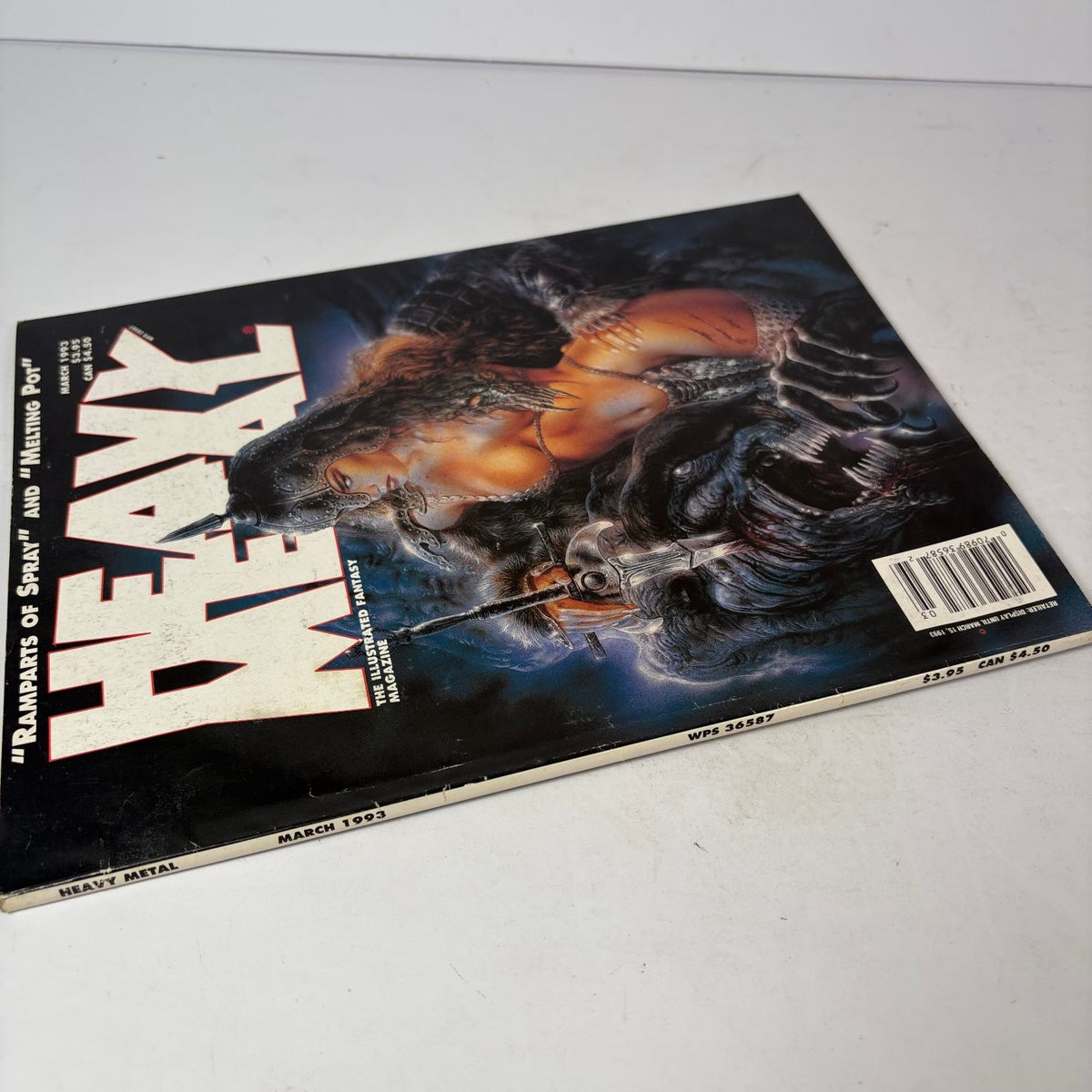 Heavy Metal Magazine March 1993 Sci-Fi Fantasy Adult Illustrated Magazine