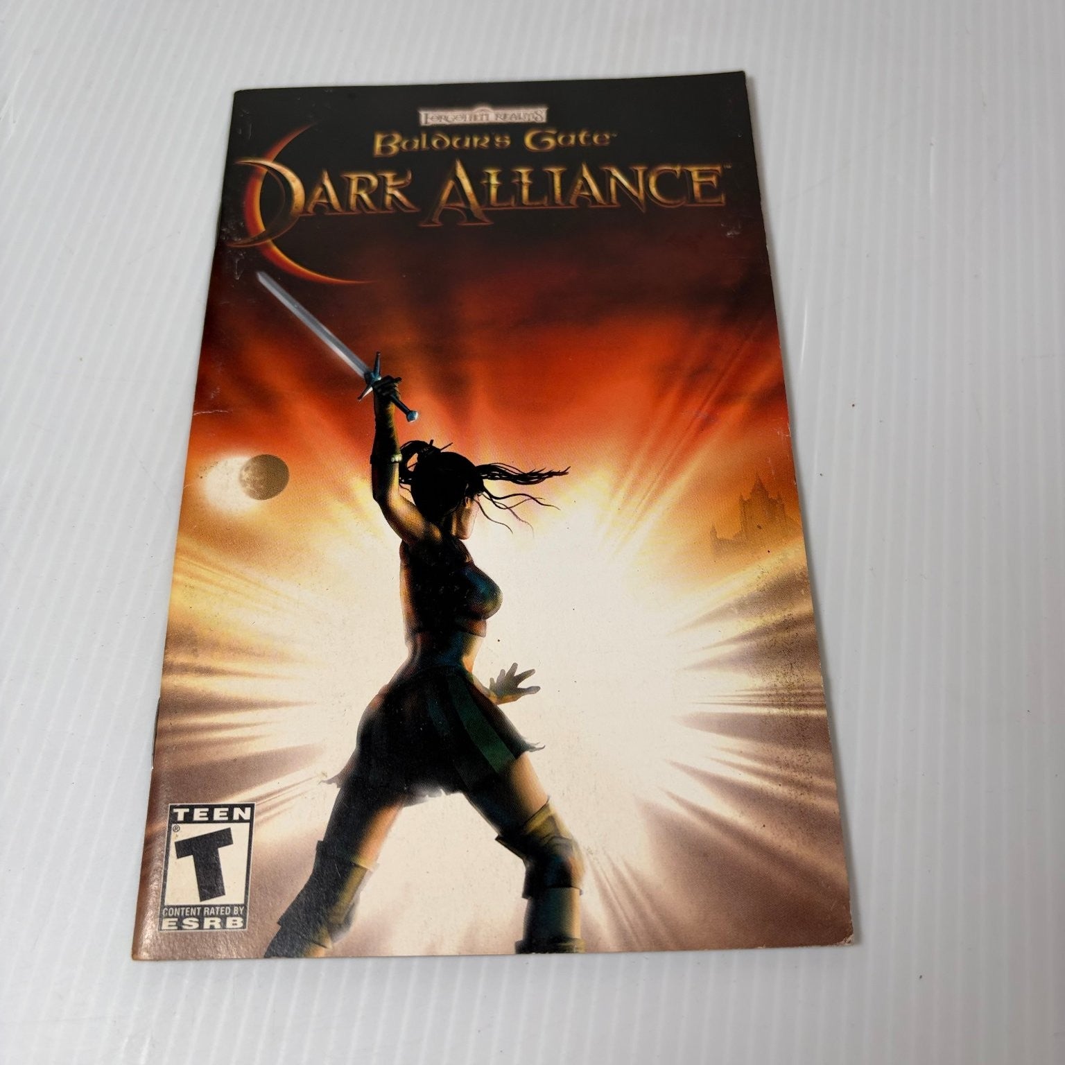Baldur's Gate Dark Alliance Manual Only PlayStation 2 PS2 Original Replacement