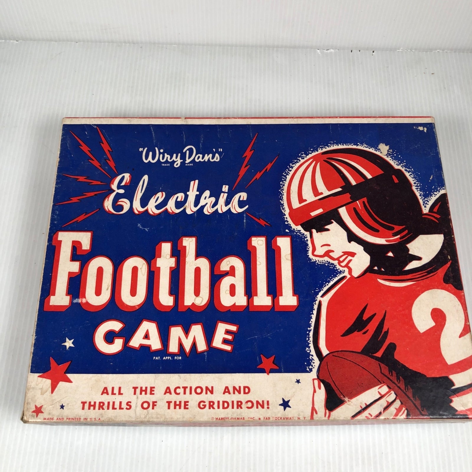 Vintage Wiry Dan's Electric Football Game No. 611 w/ Original Box AS IS