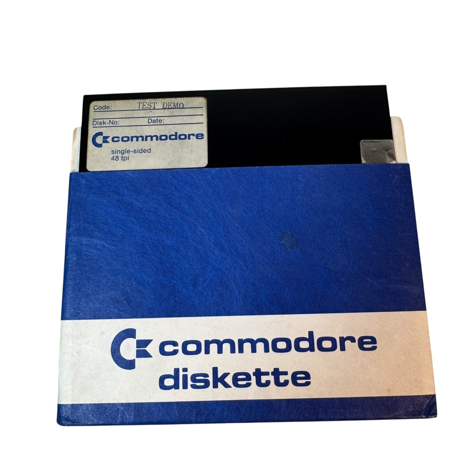 Vintage Commodore Test Demo 5.25" Floppy Diskette System Software