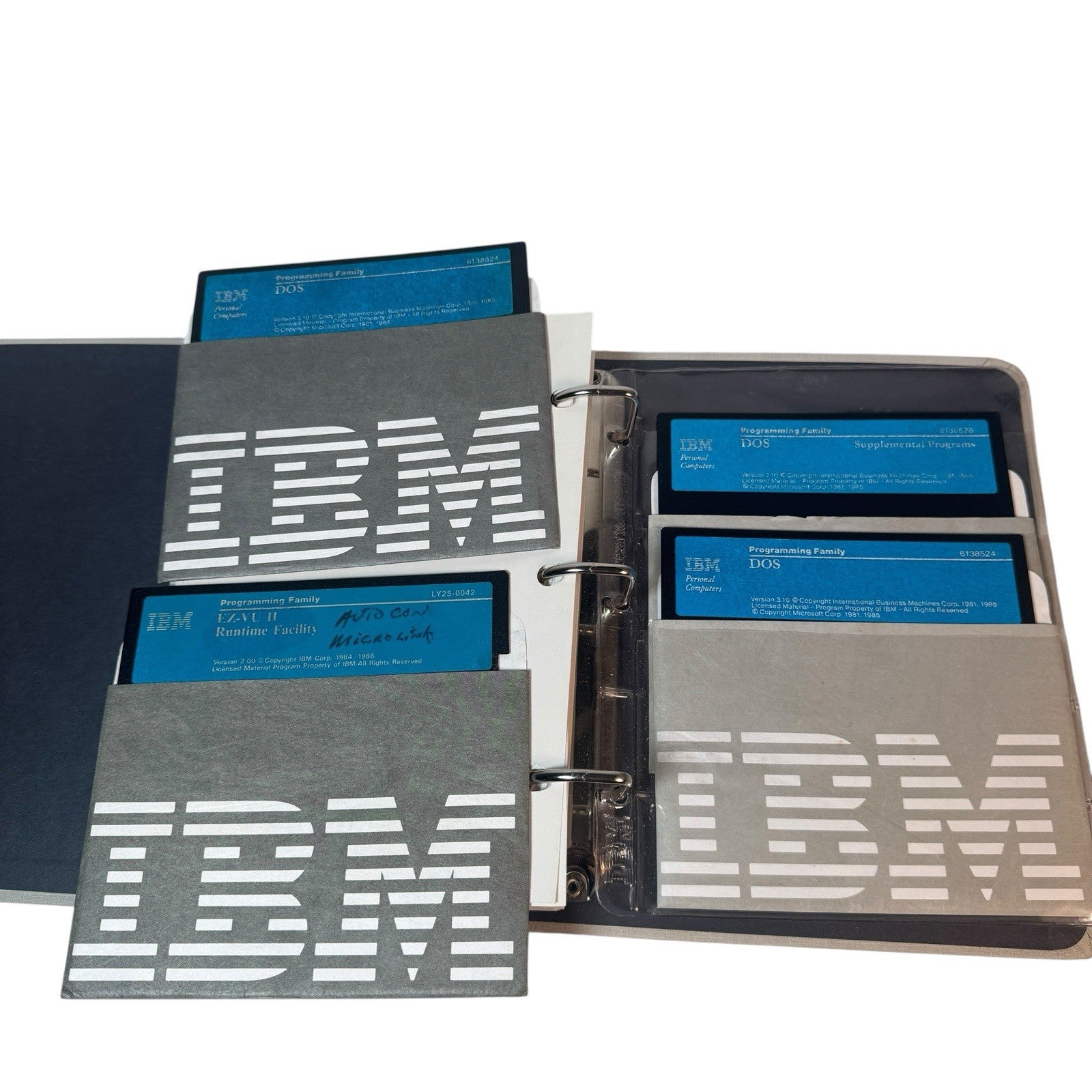 IBM Software DOS Version 2.10 And 3.10 For IBM Personal Computers With EZ-VU II
