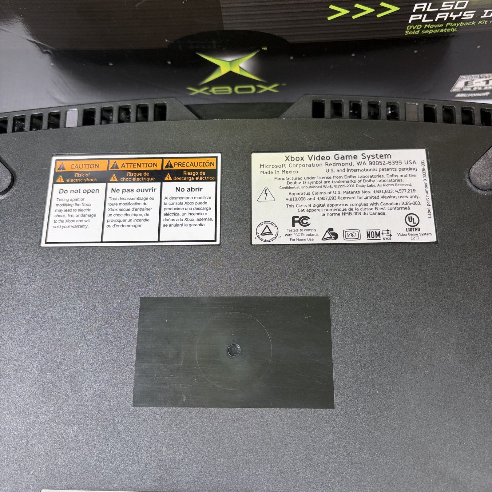 Microsoft Xbox Original Console System in Original Box Tested & Working