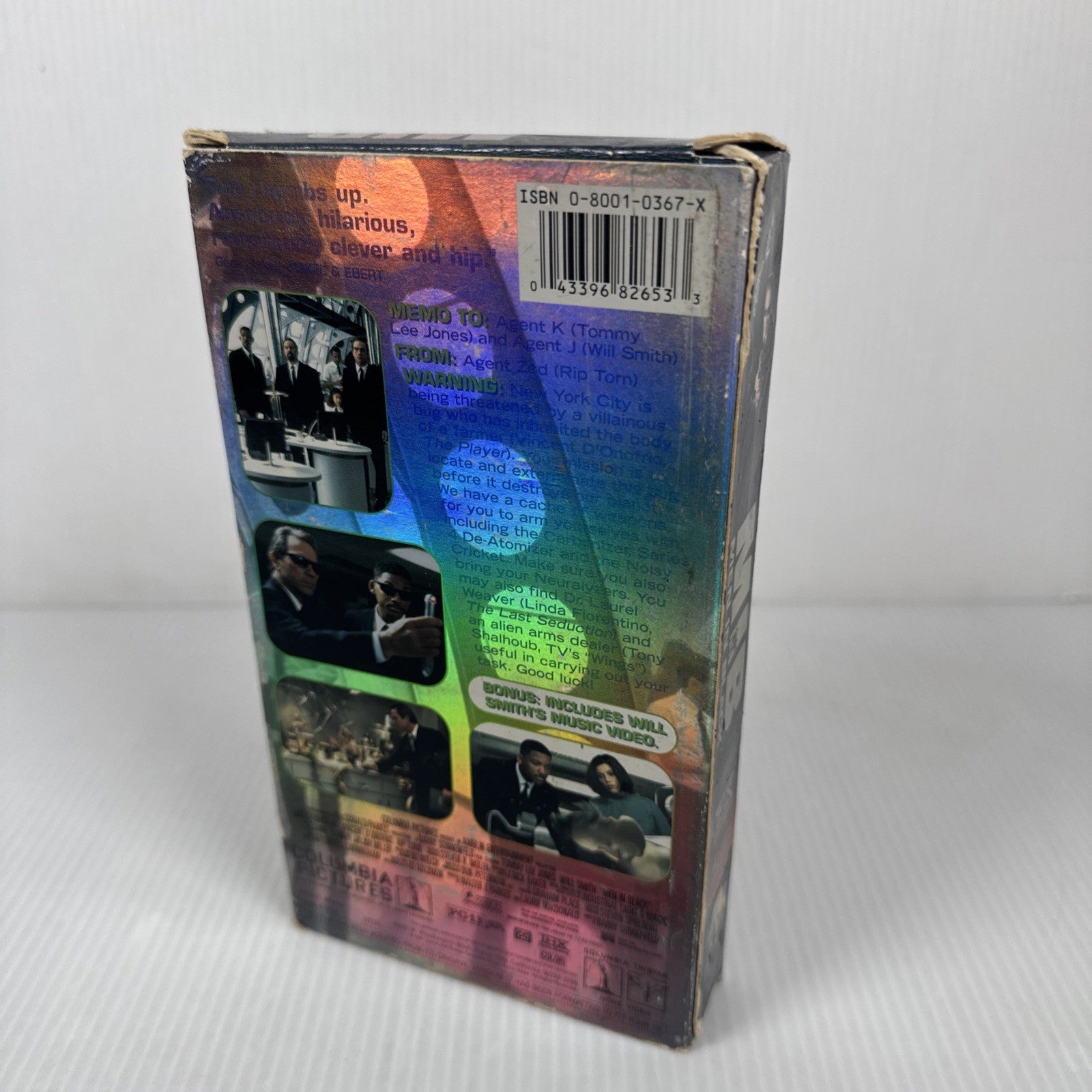 Men In Black MIB VHS 1997 Will Smith Tommy Lee Jones