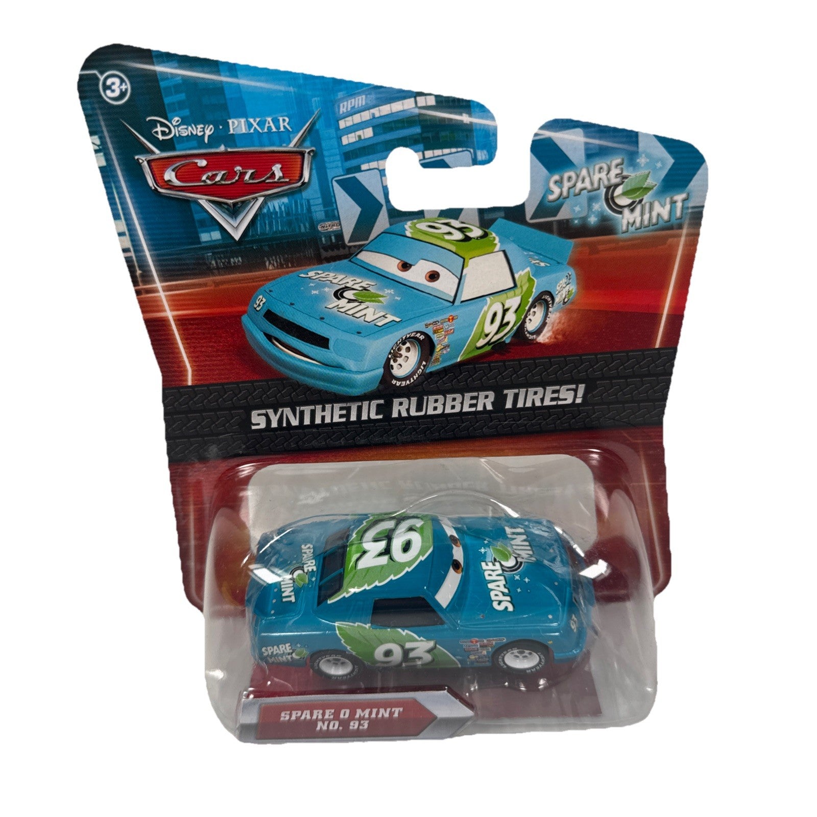 Mattel Disney Pixar Cars Synthetic Rubber Tires Spare O Mint #93 Diecast Toy Car