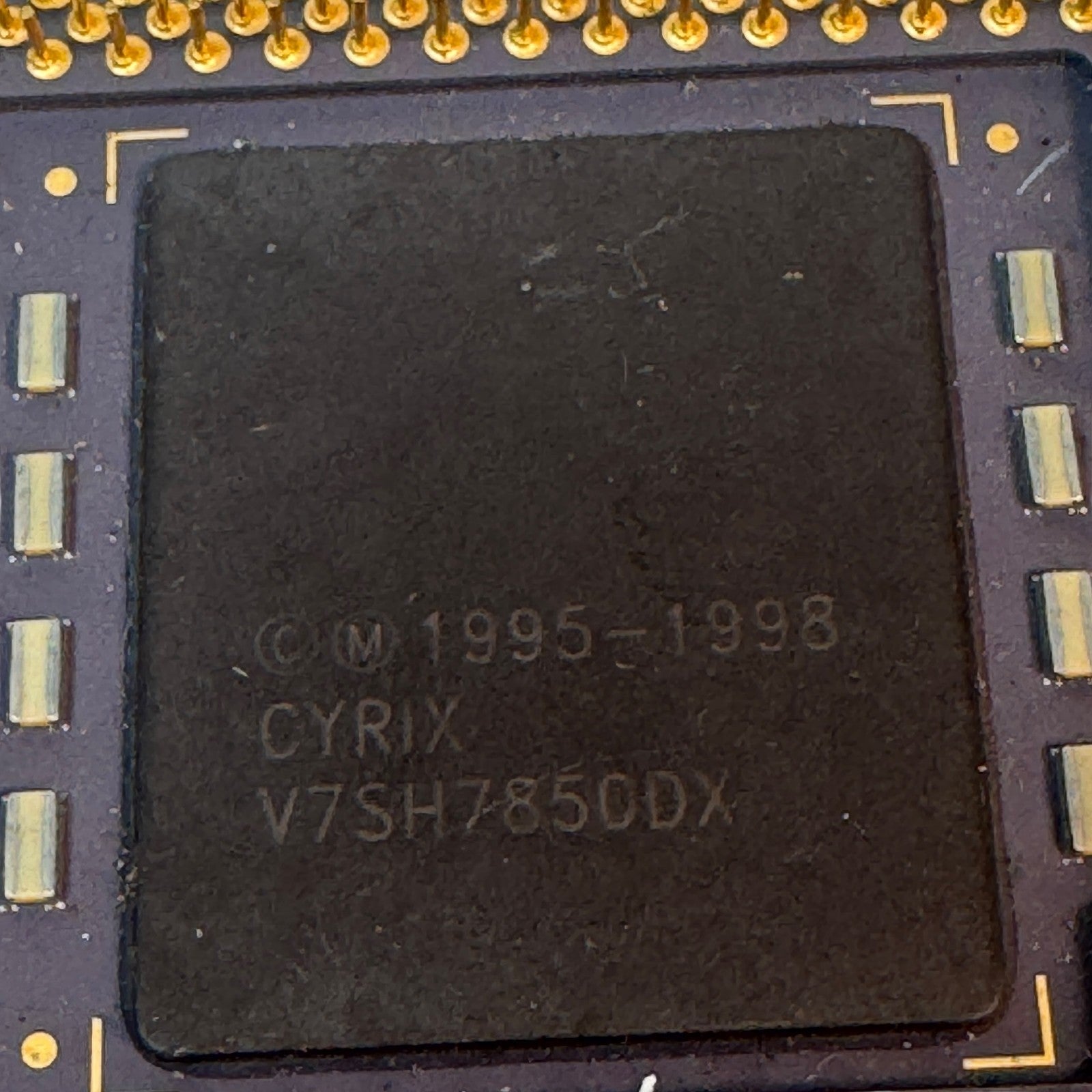 Vintage Cyrix MII 300GP 66MHZ Bus 3.5x CPU 2.9V Retro Processor Gold Recovery