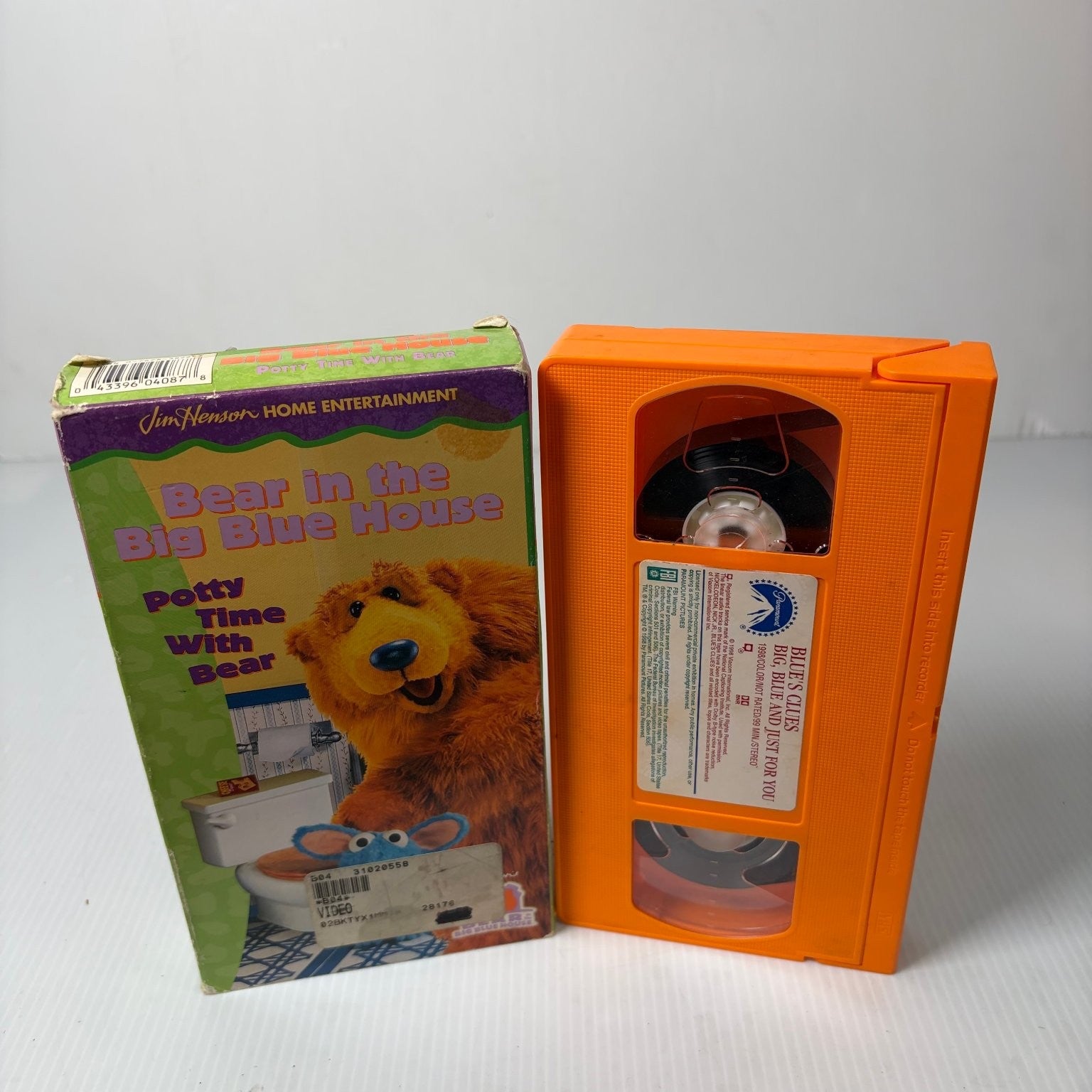 Bear in the Big Blue House VHS 1999 Children's Paramount Jim Henson