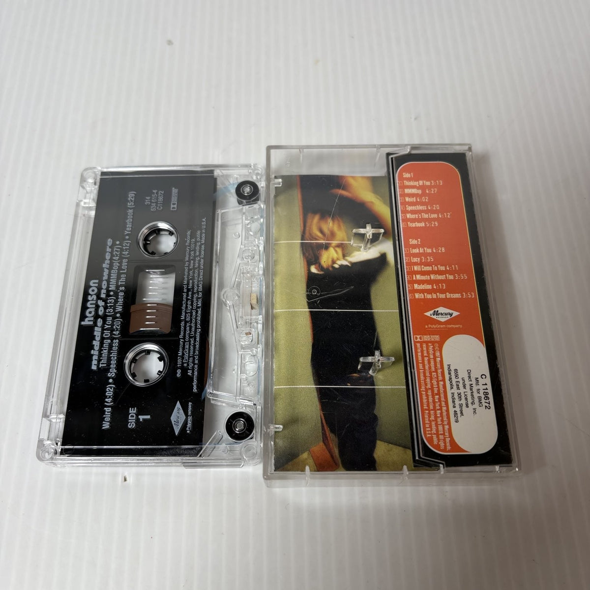 Hanson Middle Of Nowhere Cassette 1997 Mercury Records BMG Direct