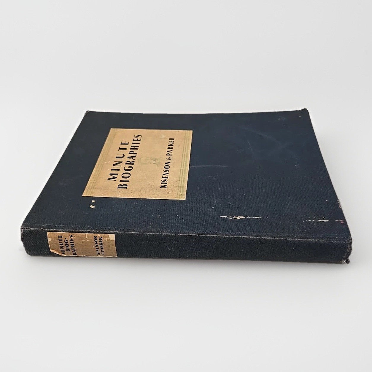 Minute Biographies Nisenson & Parker Illustrated Hardcover 1931 Grossly & Dunlap