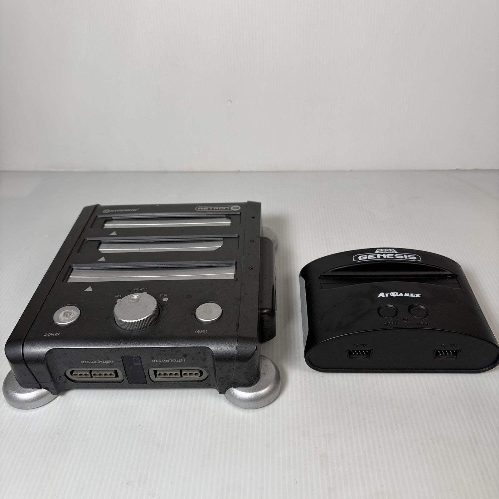 AS IS Hyperkin Retron 3 & AtGames Sega Genesis Classic Console For Parts Repair