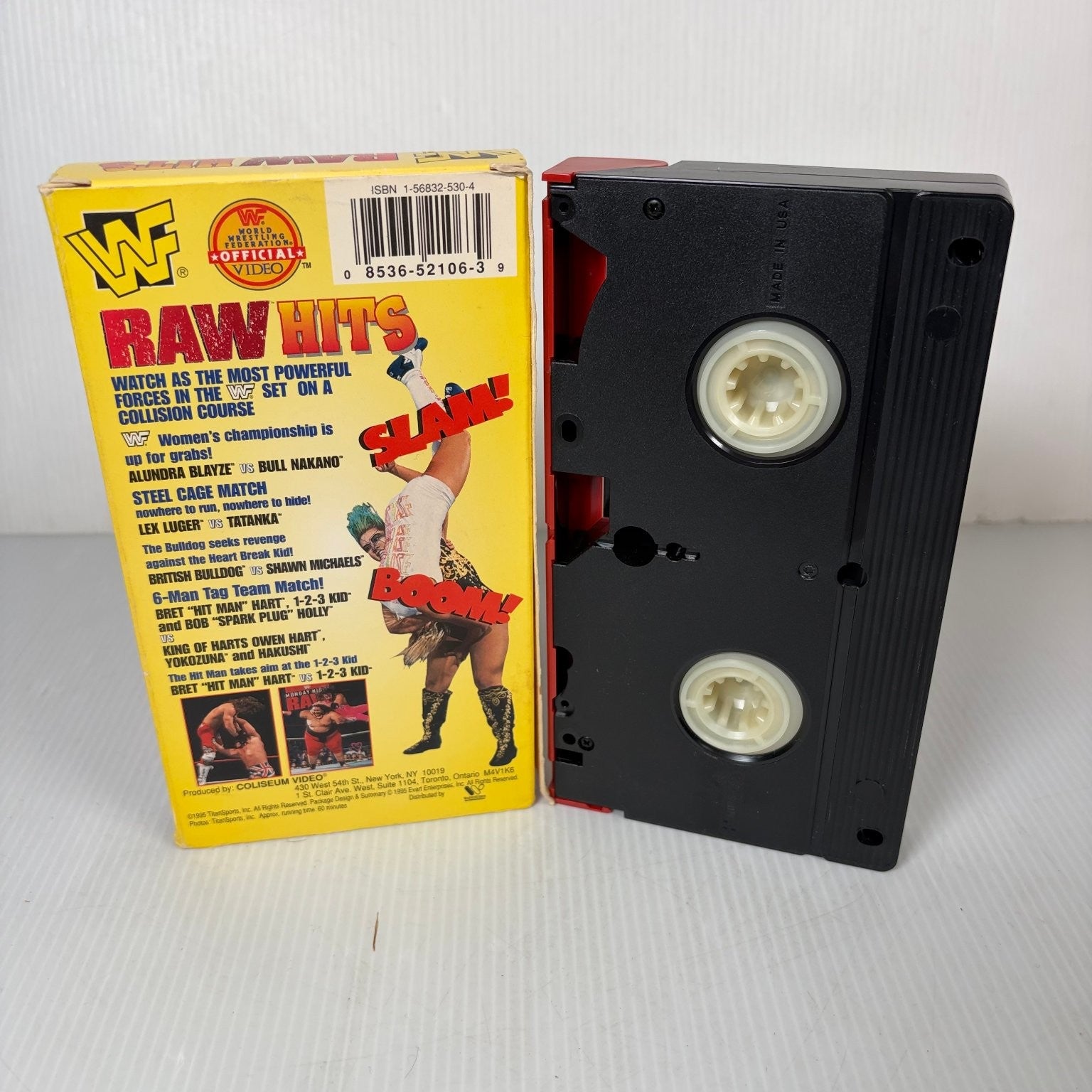 WWF RAW HITS VHS 1995 Wrestling Coliseum Video Bonus Tips NTSC