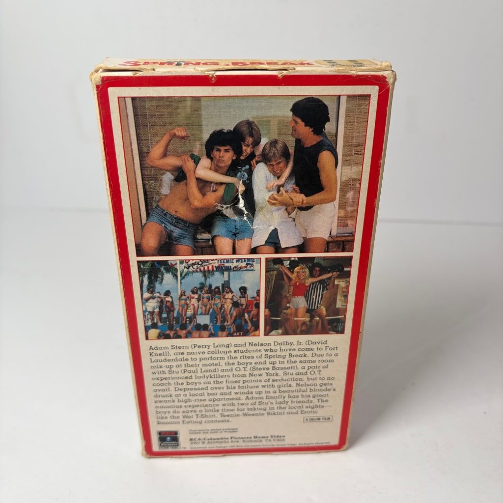 Spring Break VHS 1983 RCA Columbia Pictures OG Release Side Flap Teen Comedy