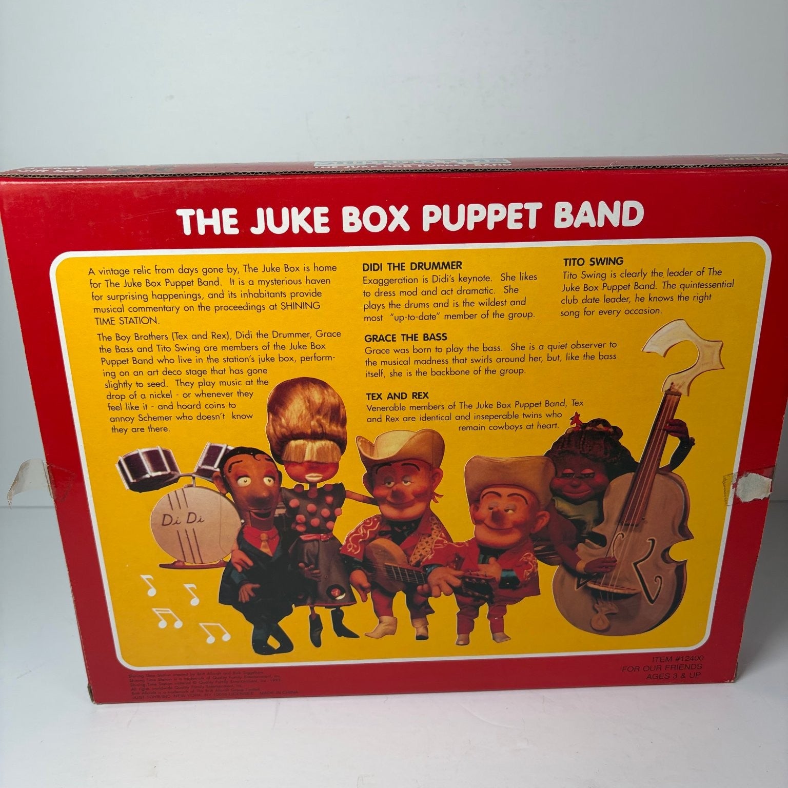 Vintage Shining Time Station Juke Box Puppet Band 5 Pc Gift Set Justoys BendEms