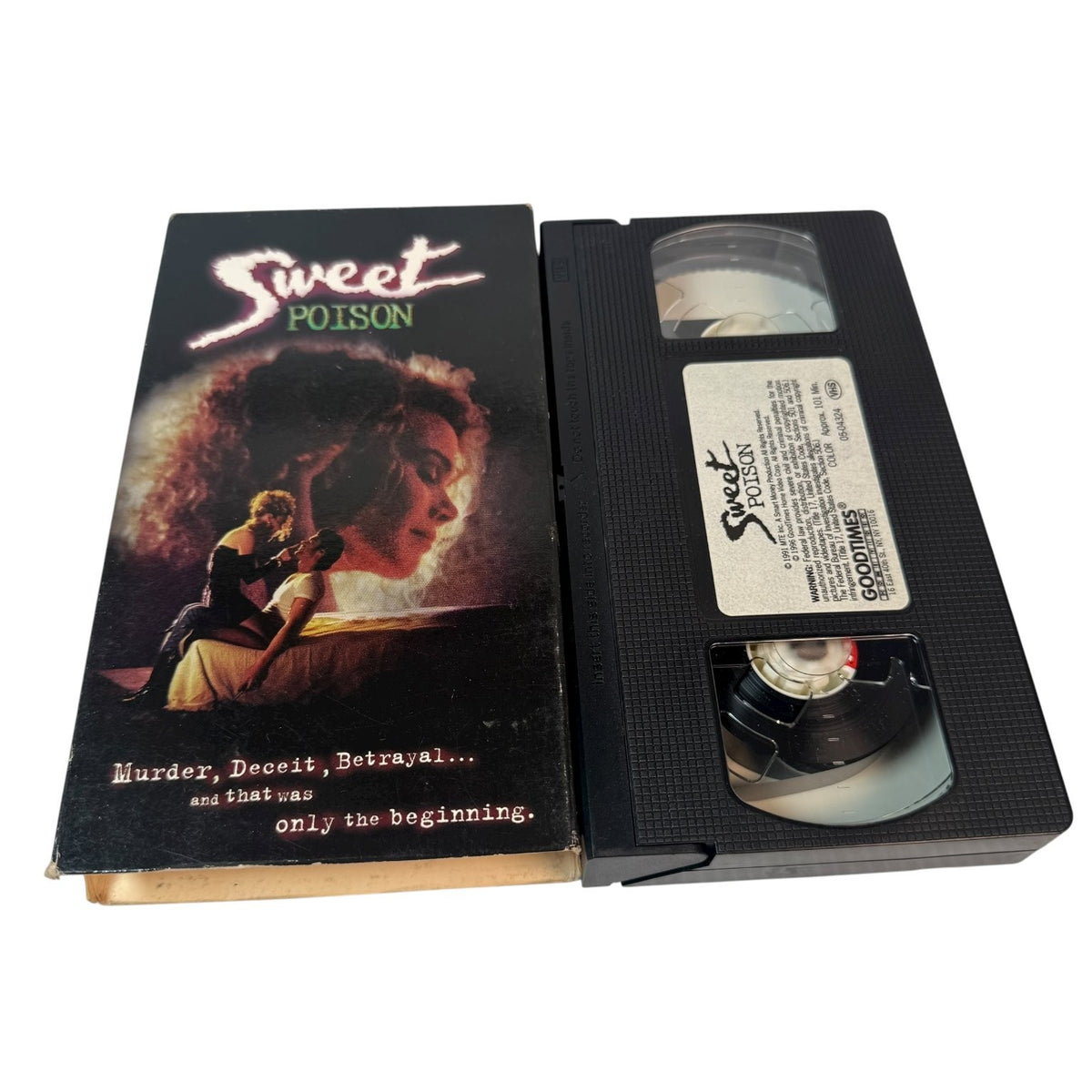 Sweet Poison VHS 1993 Thriller Romantic Suspense GoodTimes
