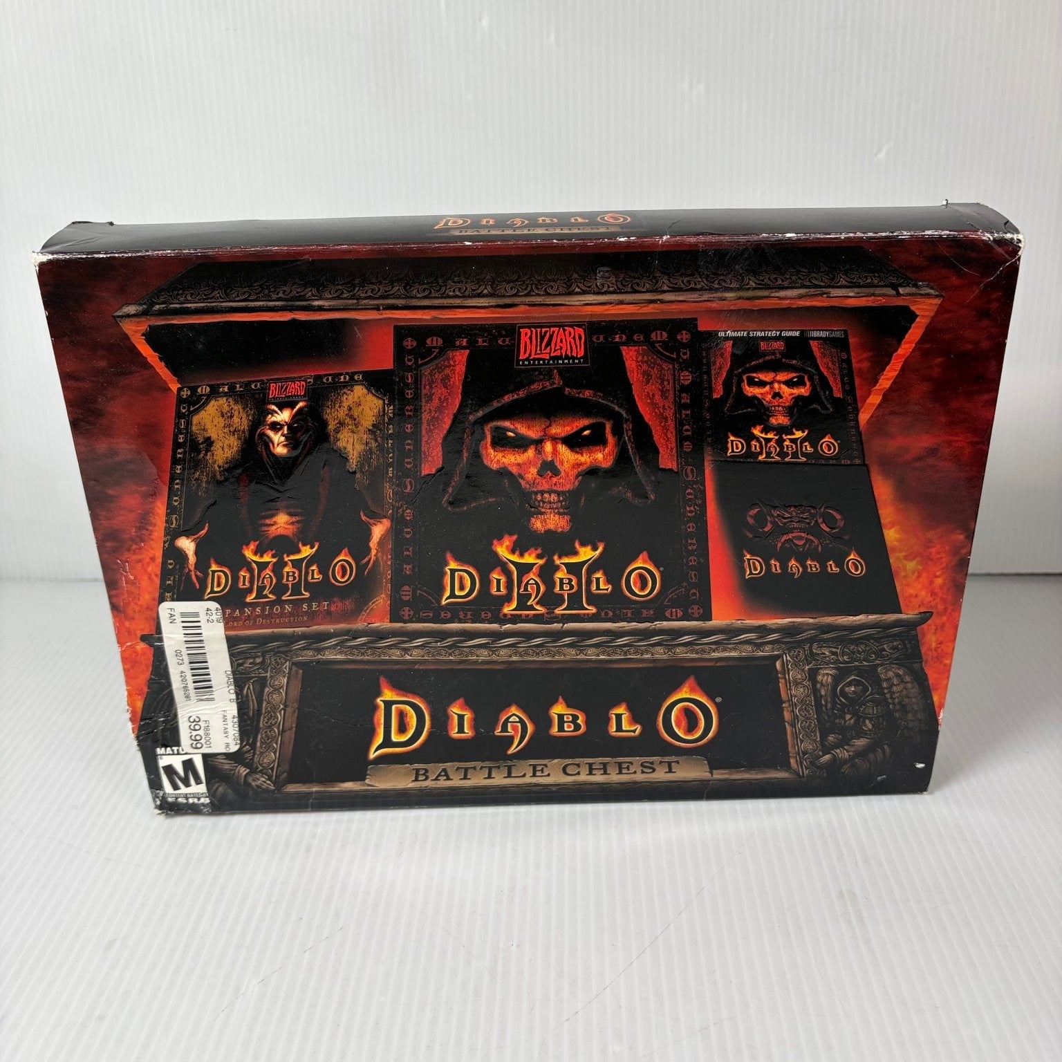 Diablo Battle Chest Big Box PC Video Game Blizzard Action RPG Complete