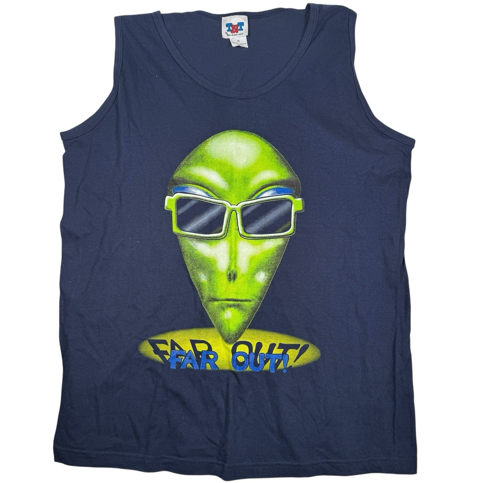 Vintage TNT Tray & Loevner Far Out Alien Tank Top Size Medium