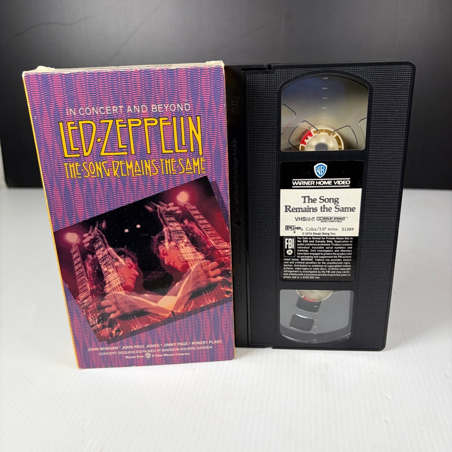 Led Zeppelin The Song Remains the Same VHS 1988 Music Concert Warner Home Video
