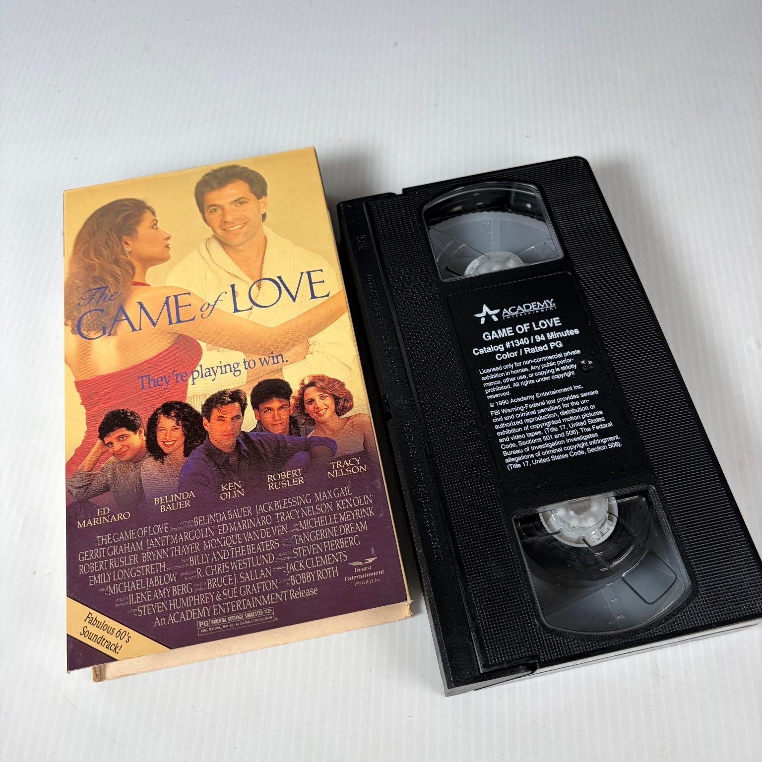 The Game of Love VHS 1990 Romance Drama Original Release Academy Ent