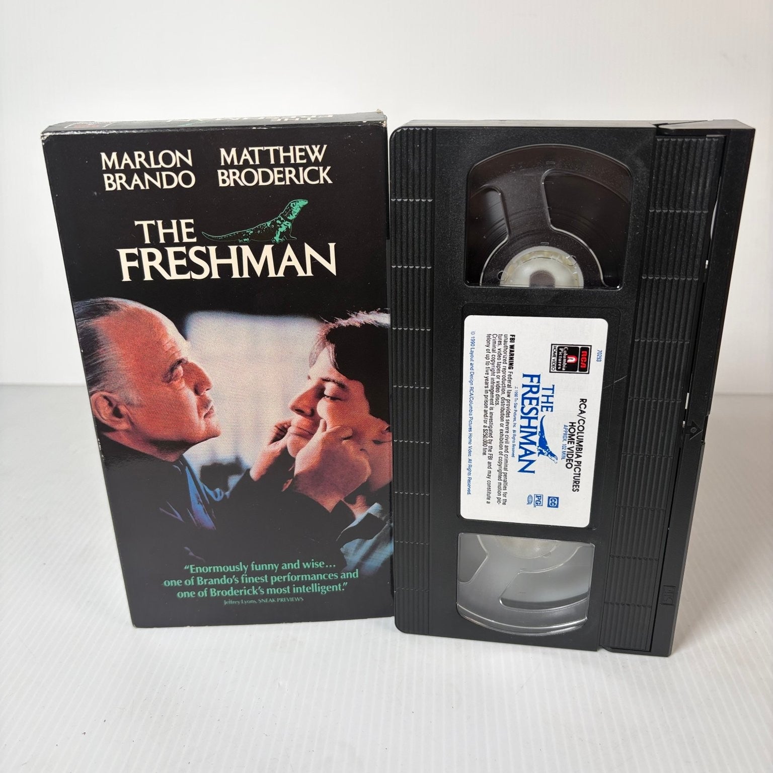 The Freshman VHS 1990 Comedy Marlon Brando Matthew Broderick RCA Columbia