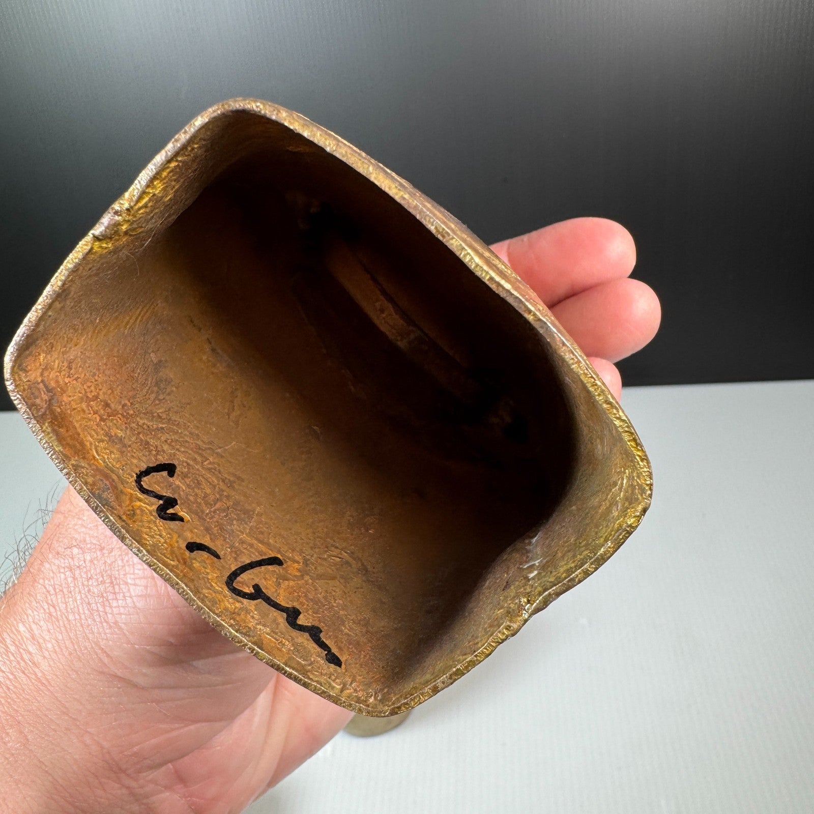 Vintage Lot of 5 Swiss & West Germany Brass Cowbells (No Clappers)