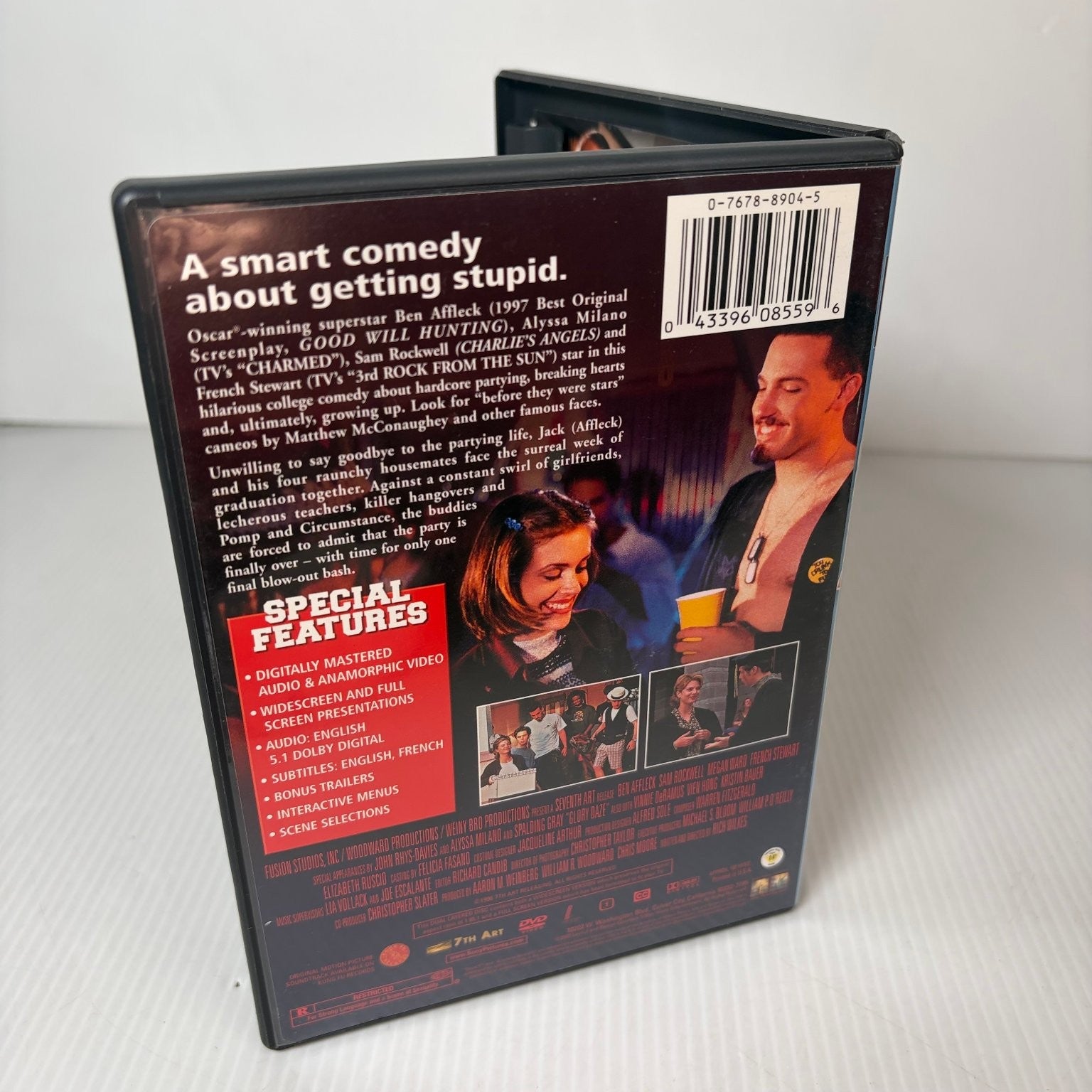 Glory Daze DVD 1996 Ben Affleck Sam Rockwell Alyssa Milano College Comedy