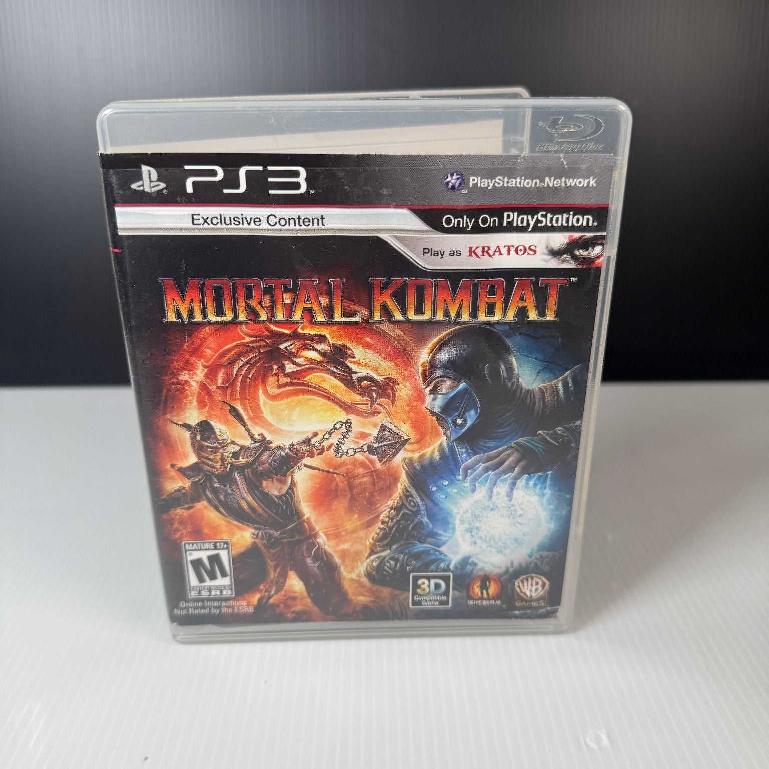Mortal Kombat PS3 Video Game w/ Bonus Cards (Expired) Multiplayer 3D Complete