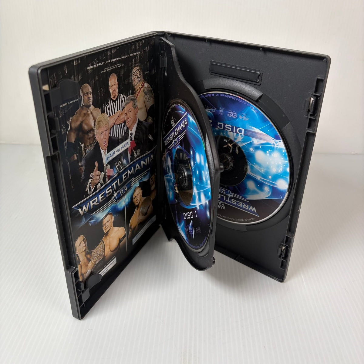 WrestleMania 23 DVD 2007 John Cena Shawn Michaels Undertaker Trump WWE