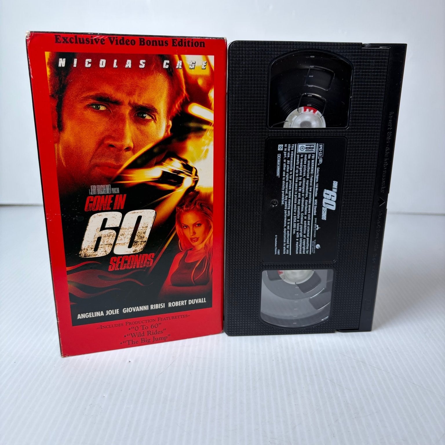 Gone in 60 Seconds VHS 2000 Action Thriller Bonus Edition Touchstone