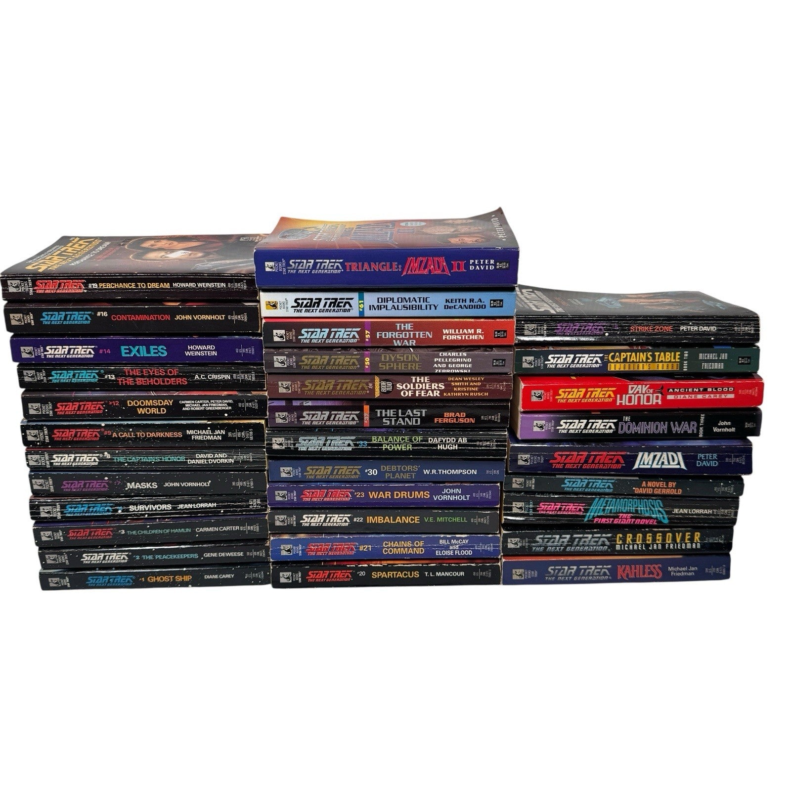 Star Trek The Next Generation Lot Of 33 Paperback Books