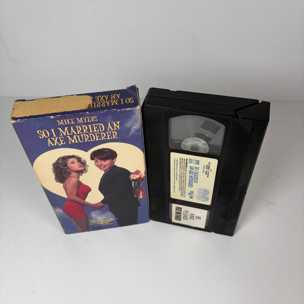 So I Married an Axe Murderer VHS 1993 Mike Myers Columbia TriStar Hi-Fi PG-13