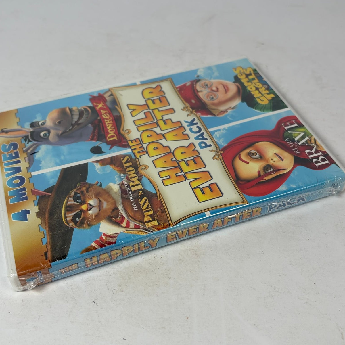 The Happily Ever After Pack 4 Movies Collection DVD Puss N' Boots Donkey X Kiara