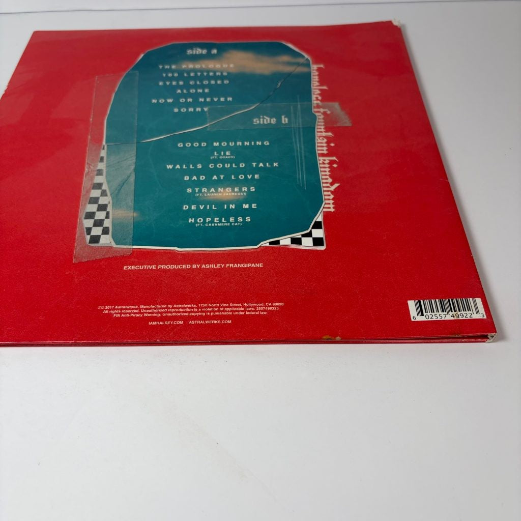 Halsey Hopeless Fountain Kingdom Vinyl LP Blue Splatter Gatefold Astralwerks 201