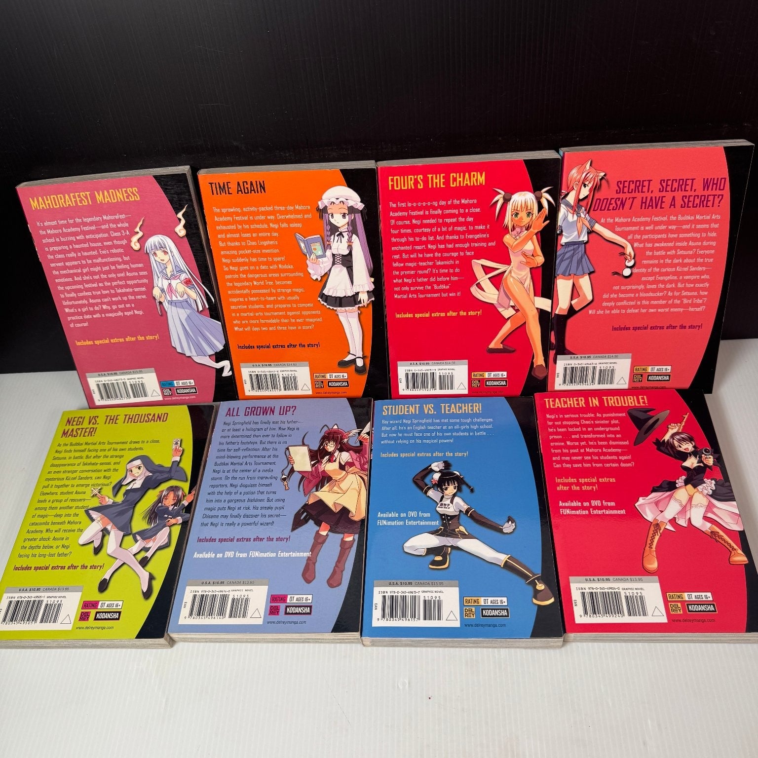 Negima! Magister Negi Magi Lot of 21 Volumes Del Rey Manga 2000s