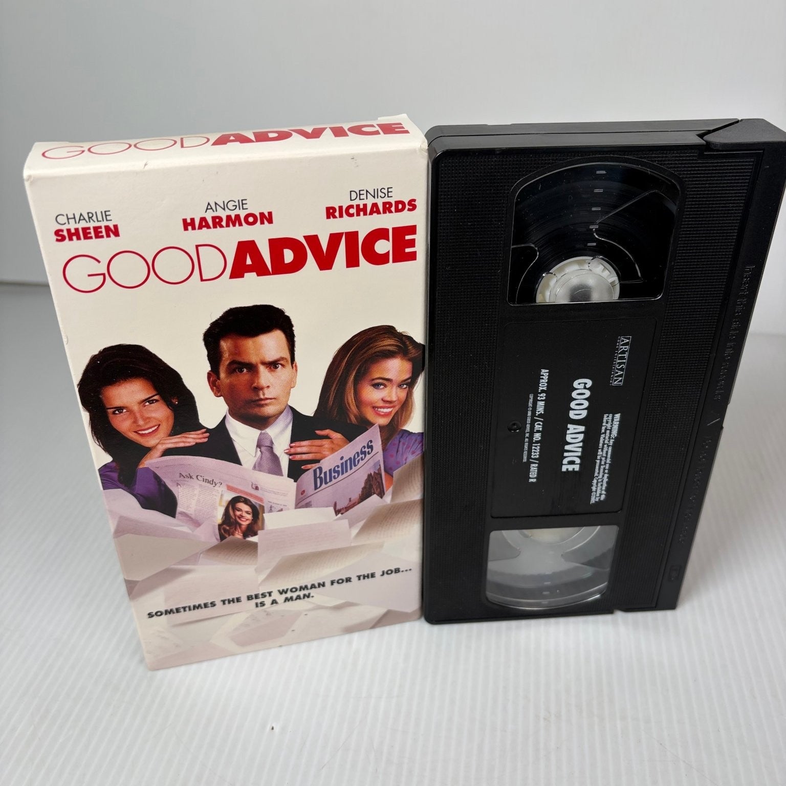 Good Advice VHS 2003 Romantic Comedy Charlie Sheen Artisan Entertainment