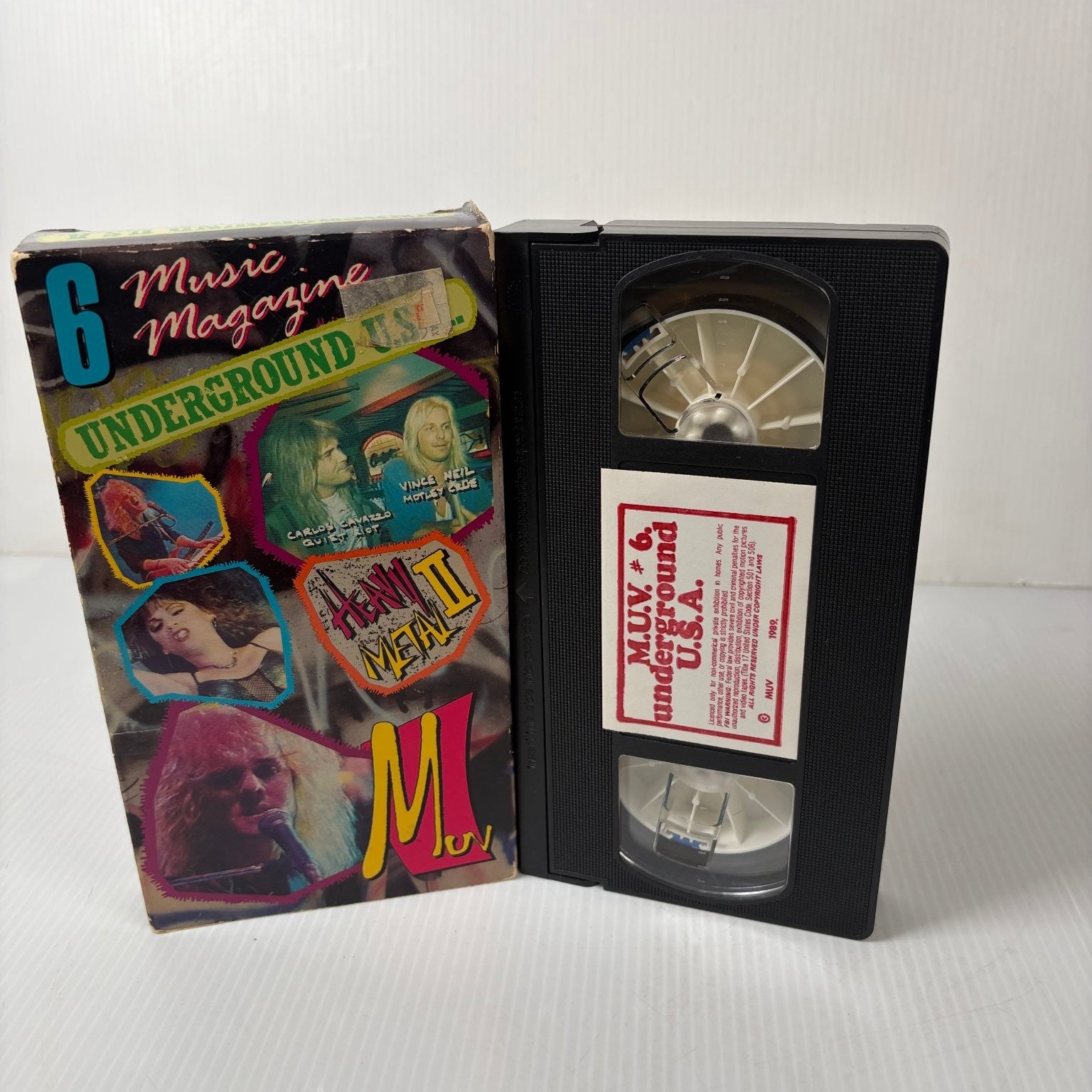 MUV 6 Underground U.S.A. VHS 1984 Heavy Metal Music Magazine M.U.V.