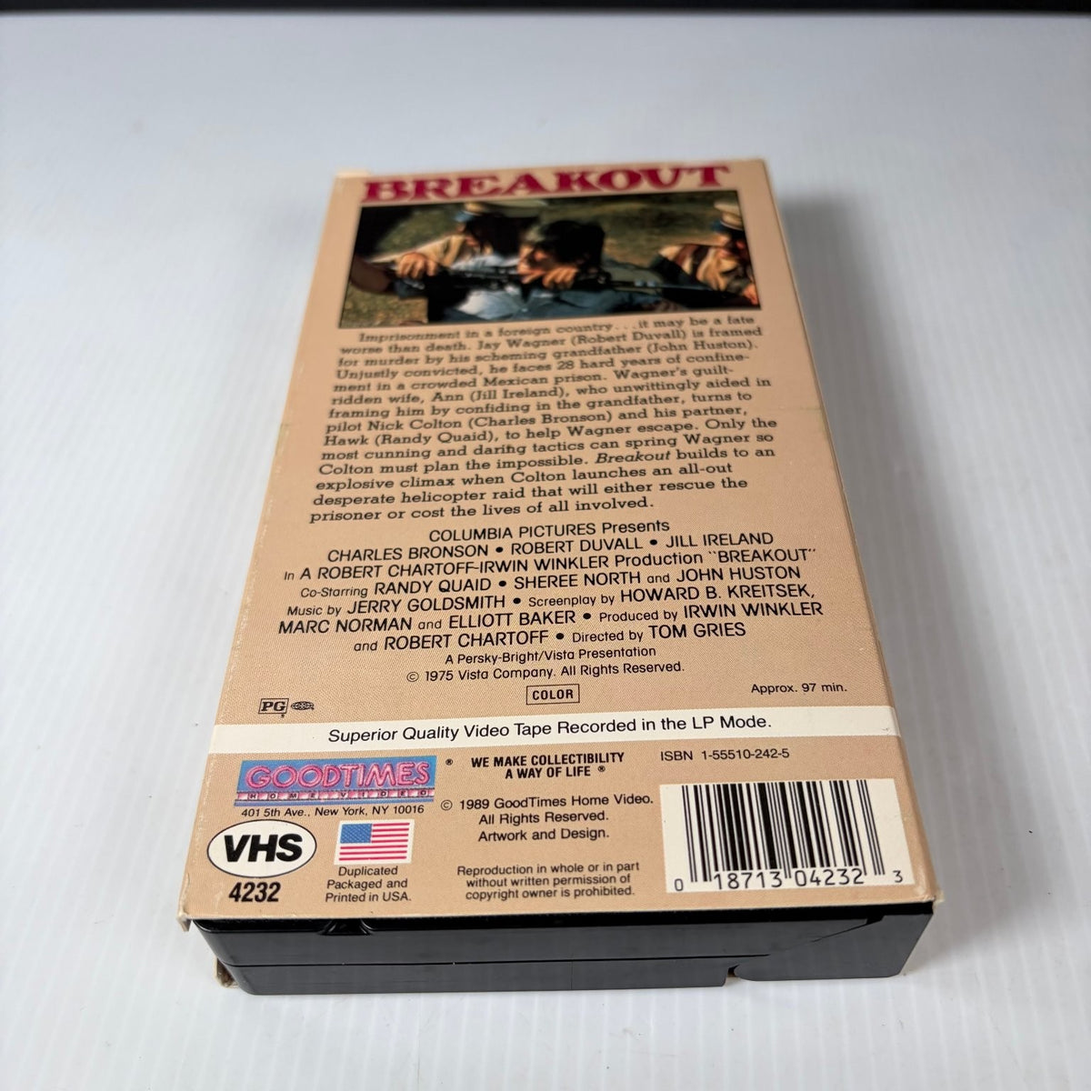 Breakout VHS 1975 Action Thriller Original Release GoodTimes Charles Bronson