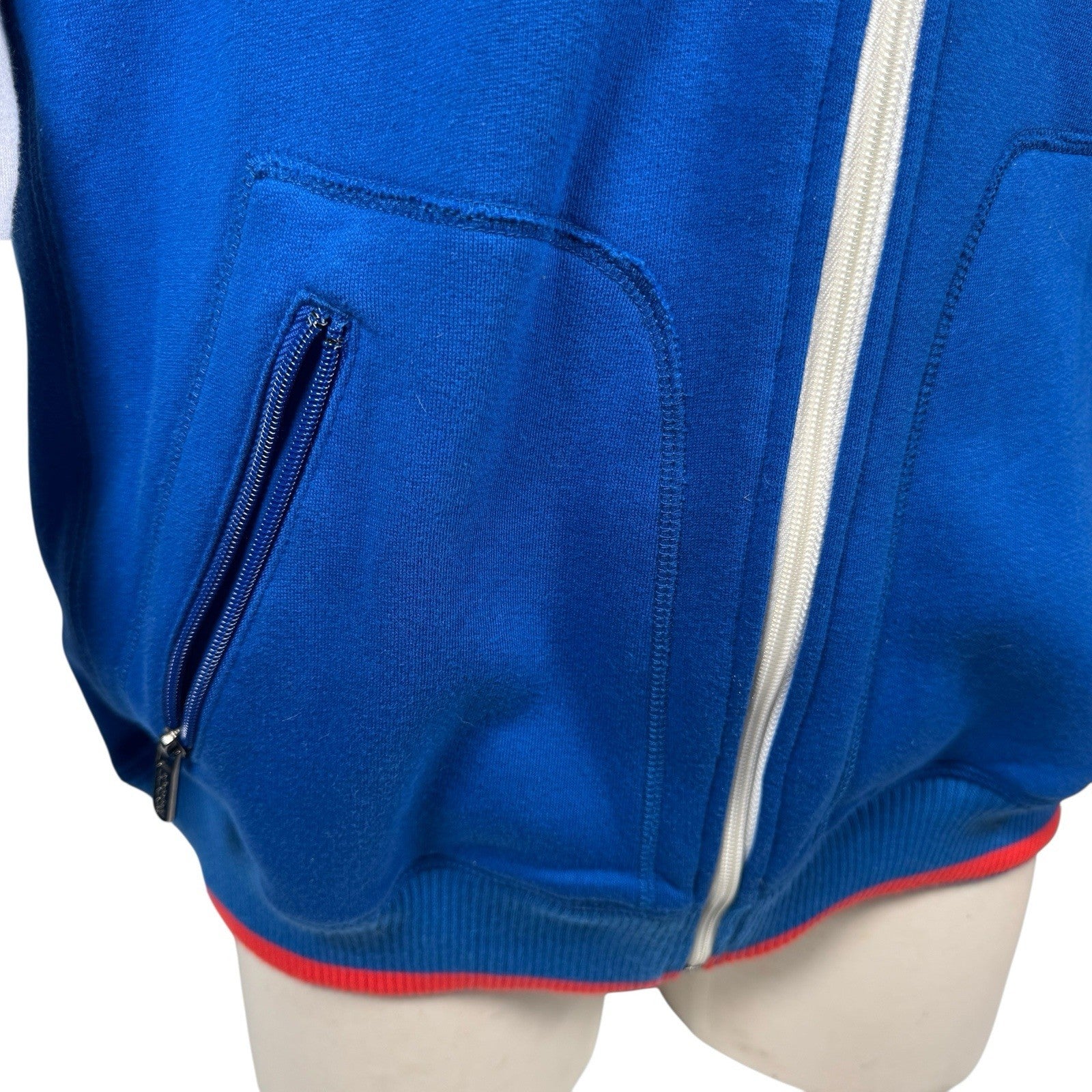 Coogi Expedition Australia Zip-Up Ski Hoodie Embroidery & 2-Tone Hood 80% Cotton