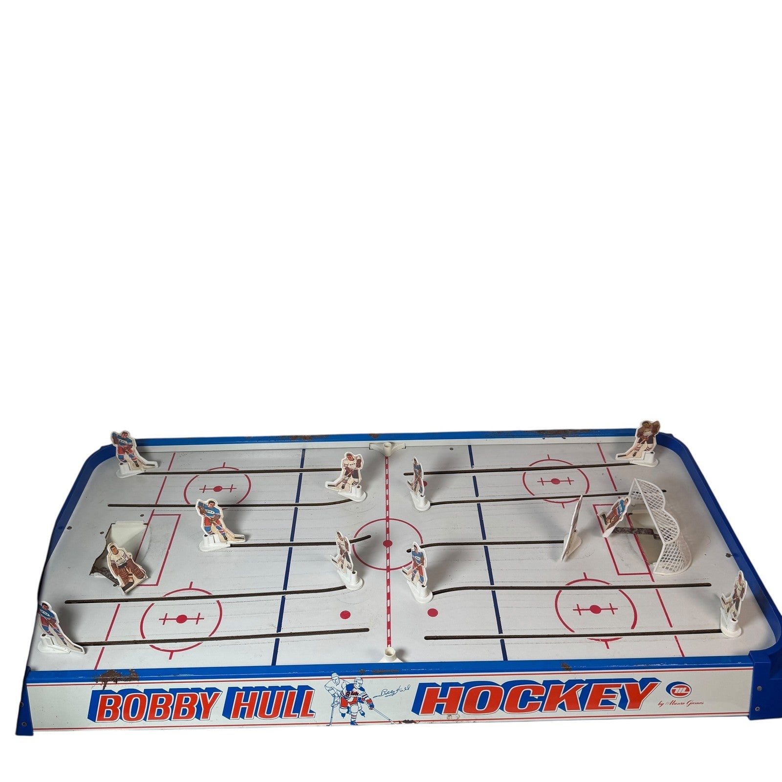 Vintage Bobby Hull Hockey Game Table WHA Players Tin Canada 1970s Arcade Toy