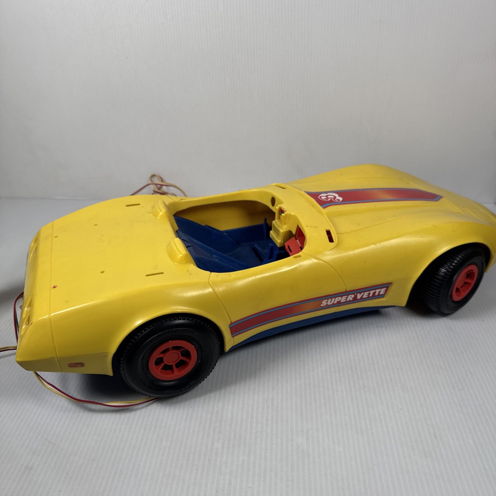 VTG 1979 Yellow Barbie Super ‘Vette Corvette Remote Controlled AS IS For Parts