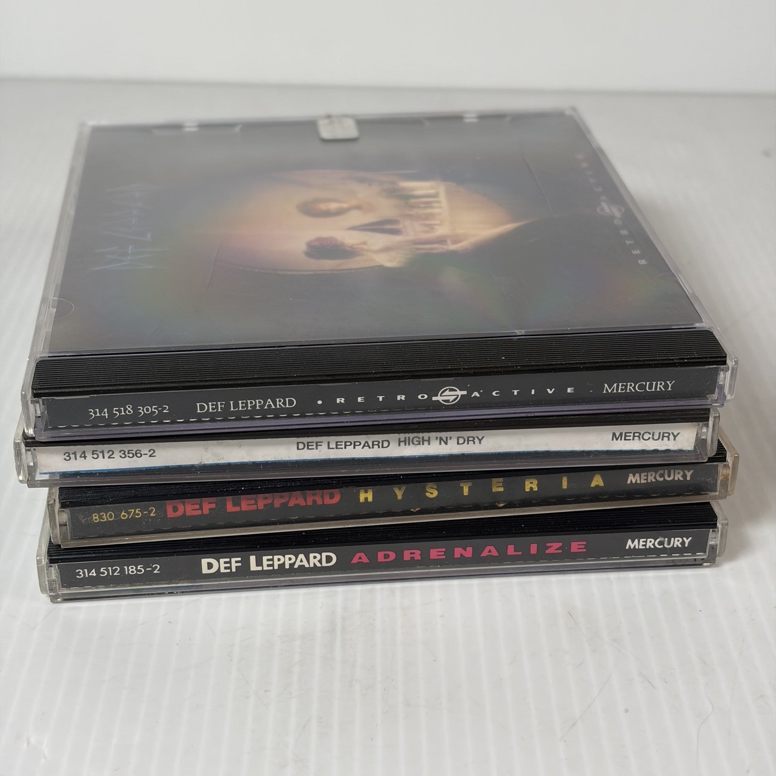 Def Leppard CD Lot: Adrenalize, Hysteria, Retro Active, High 'n' Dry - 4 Albums