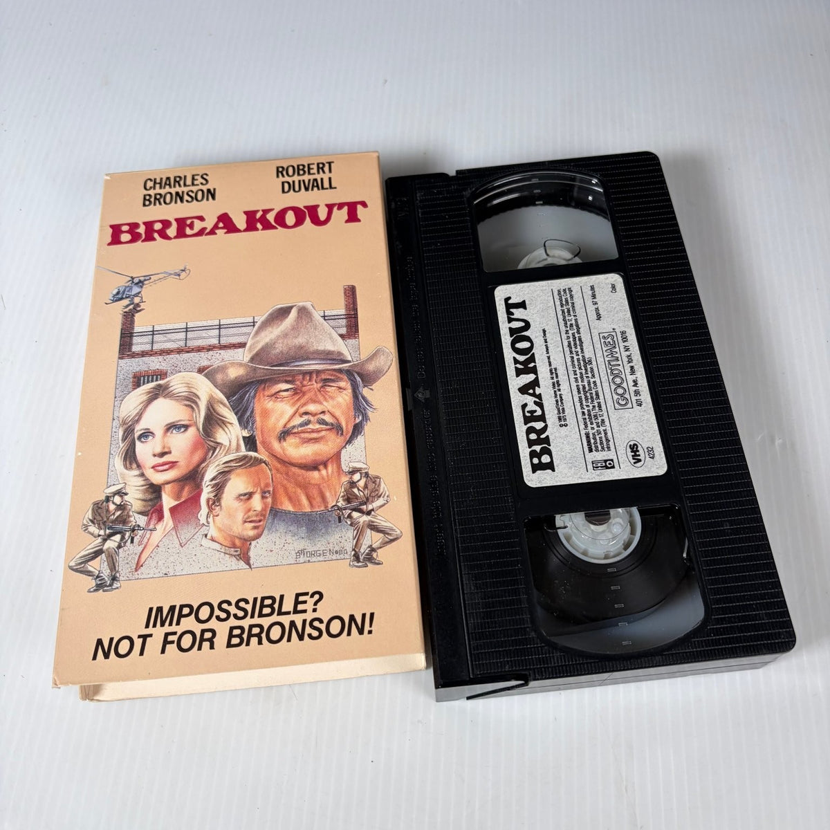 Breakout VHS 1975 Action Thriller Original Release GoodTimes Charles Bronson