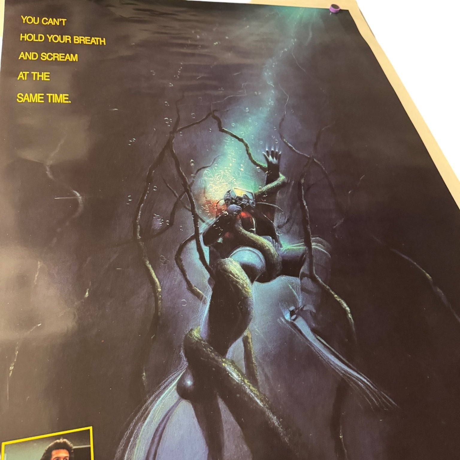 Vintage Endless Descent 1989 One-Sheet Movie Poster Horror Suspense 27"x41"