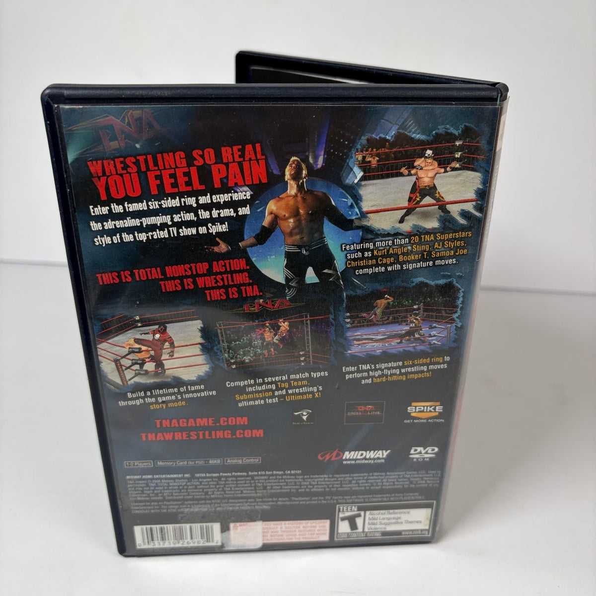 TNA Impact Total Nonstop Action Wrestling Sony PlayStation 2 PS2 Complete