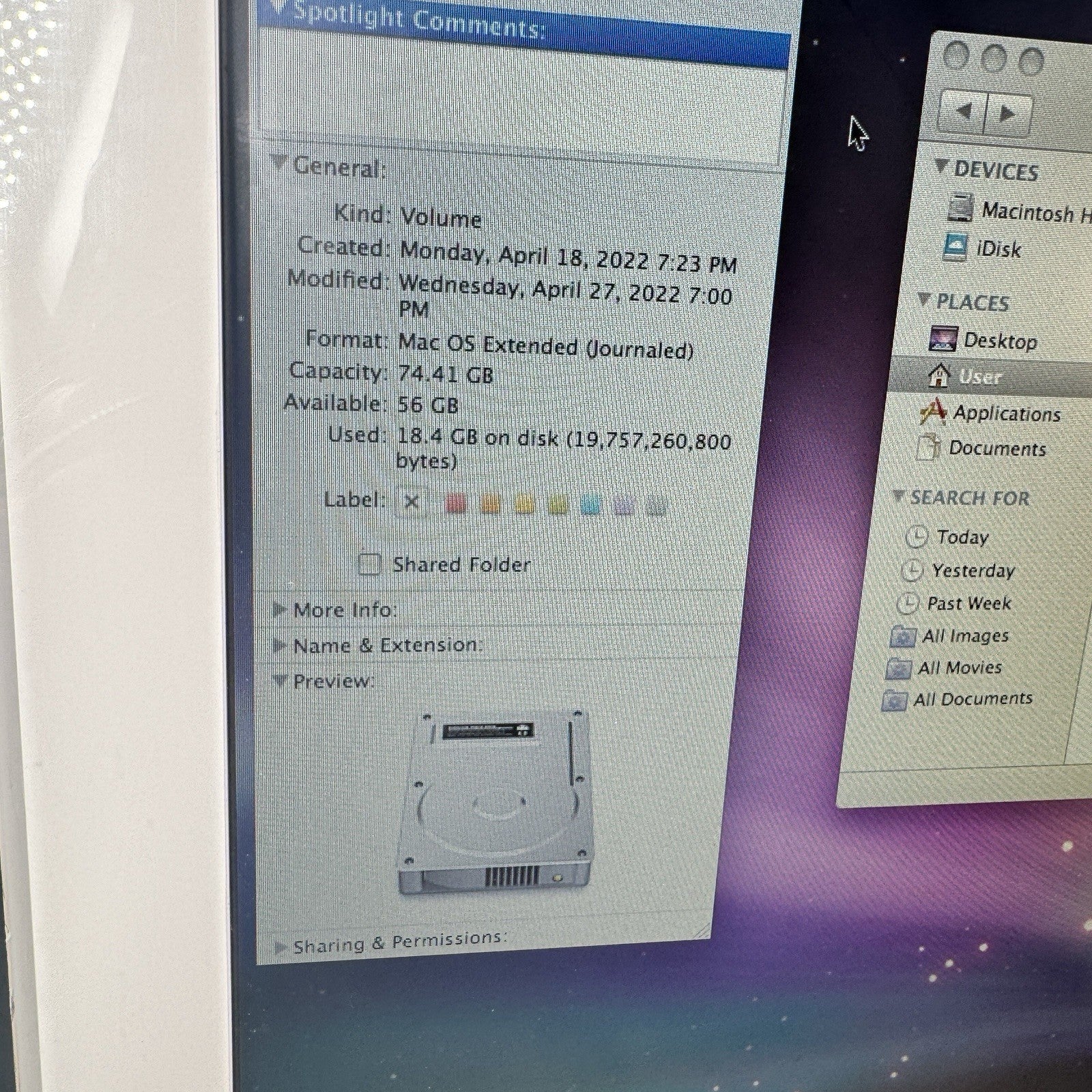 Apple iMac A1058 17" Desktop (August, 2004) PowerPC G5 2GB DDR SDRAM Works