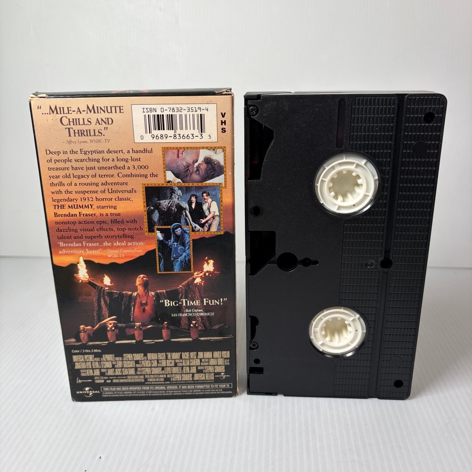 The Mummy VHS 1999 Action Adventure Horror Universal Brendan Fraser