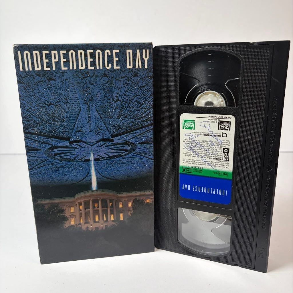 Independence Day VHS 1996 ID4 Will Smith Sci-Fi Fox Video PG-13 THX